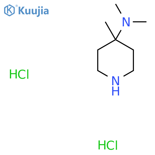 N,N,4-trimethylpiperidin-4-amine;dihydrochloride structure