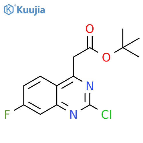 tert-Butyl2-Chloro-7-fluoroquinazoline-4-acetate structure