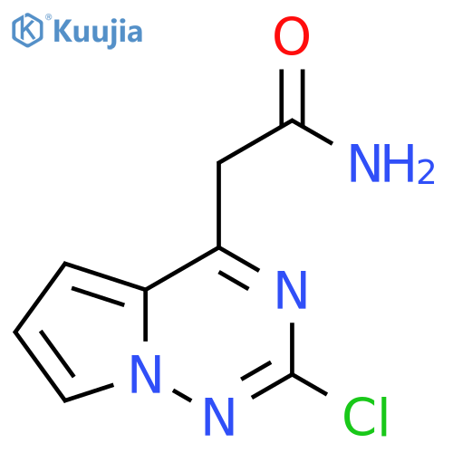 2-{2-chloropyrrolo[2,1-f][1,2,4]triazin-4-yl}acetamide structure