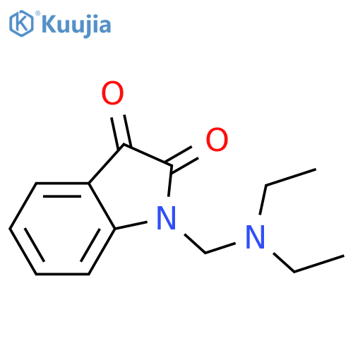 1H-Indole-2,3-dione,1-[(diethylamino)methyl]- structure