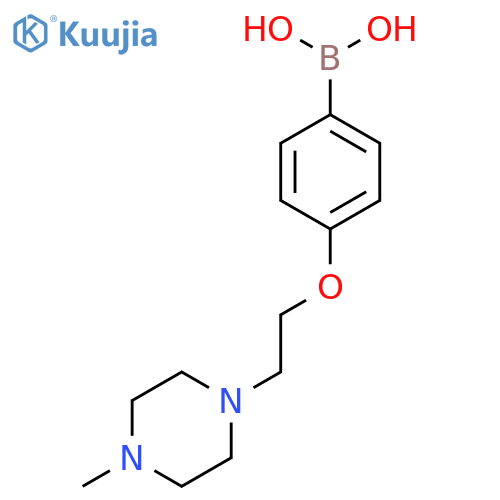 {4-2-(4-methylpiperazin-1-yl)ethoxyphenyl}boronic acid structure