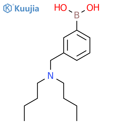 (3-((Dibutylamino)methyl)phenyl)boronic acid structure