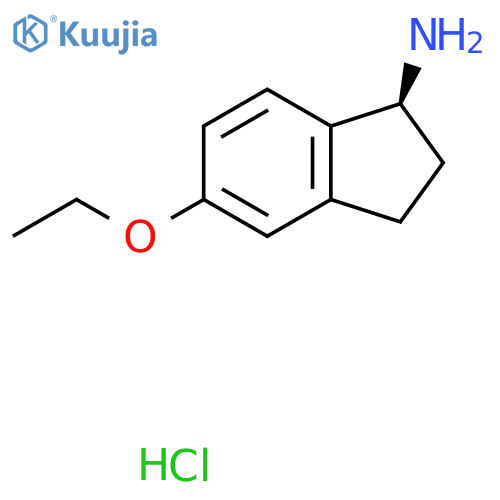 (1S)-5-Ethoxy-2,3-dihydro-1H-inden-1-amine;hydrochloride structure