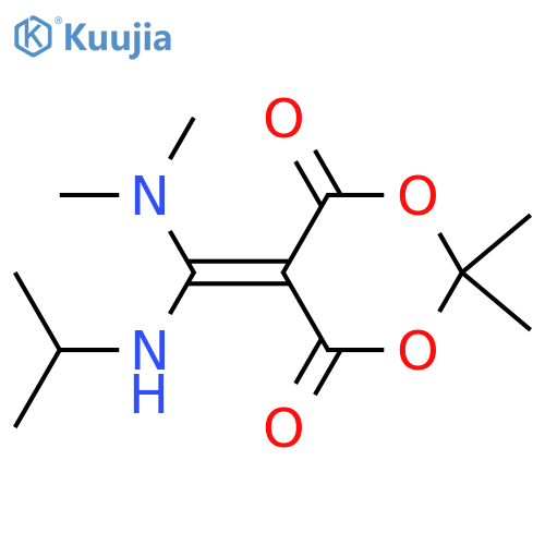 1,3-Dioxane-4,6-dione, 5-[(dimethylamino)[(1-methylethyl)amino]methylene]-2,2-dimethyl- structure