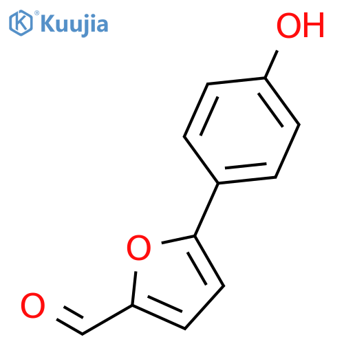 2-Furancarboxaldehyde, 5-(4-hydroxyphenyl)- structure