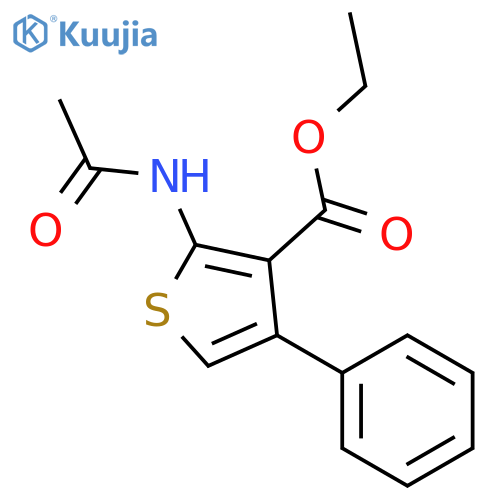 ethyl 2-acetamido-4-phenylthiophene-3-carboxylate structure