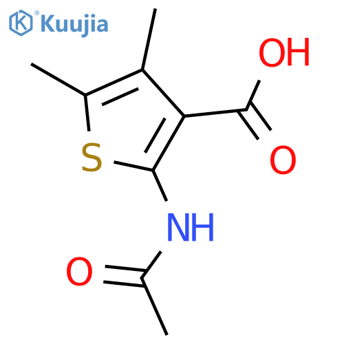 2-Acetamido-4,5-dimethylthiophene-3-carboxylic acid structure