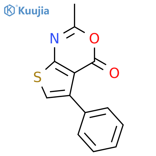 2-methyl-5-phenyl-4H-thieno[2,3-d][1,3]oxazin-4-one structure