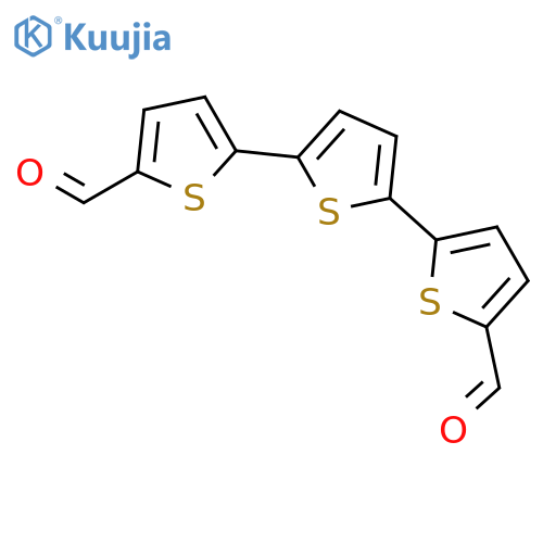 5-5-(5-Formylthiophen-2-yl)thiophen-2-ylthiophene-2-carbaldehyde structure