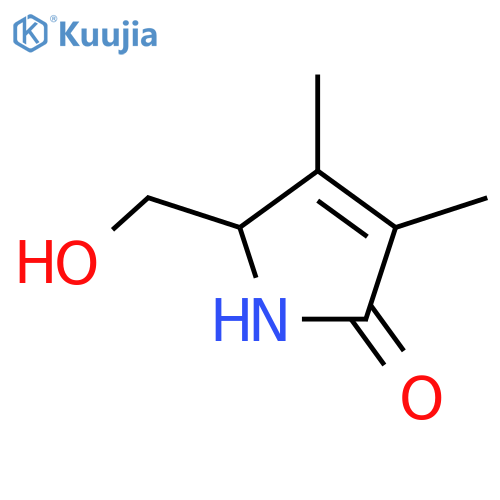 2H-Pyrrol-2-one,1,5-dihydro-5-(hydroxymethyl)-3,4-dimethyl- structure