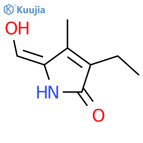 2H-Pyrrol-2-one,3-ethyl-1,5-dihydro-5-(hydroxymethylene)-4-methyl- structure