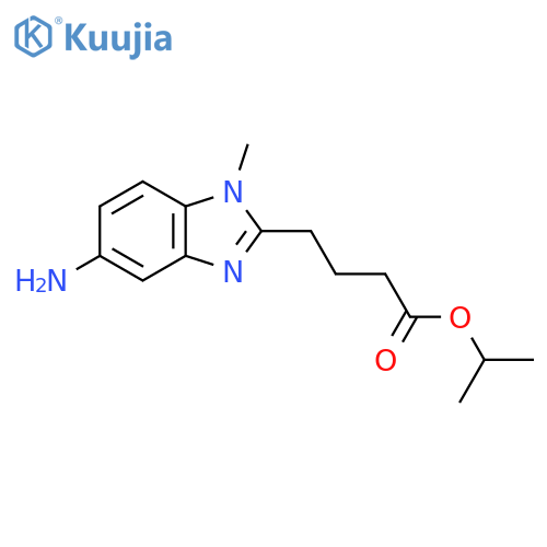 4-(5-Amino-1-methyl-1H-benzoimidazol-2-yl)-butyric acid isopropyl ester structure