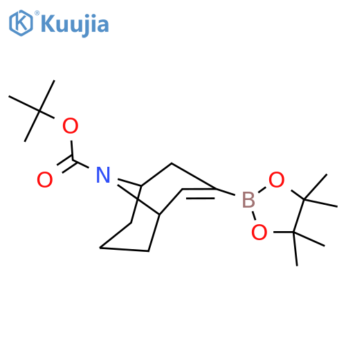 tert-butyl 3-(4,4,5,5-tetramethyl-1,3,2-dioxaborolan-2-yl)-9-azabicyclo[3.3.1]non-2-ene-9-carboxylate structure