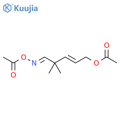 3-Pentenal, 5-(acetyloxy)-2,2-dimethyl-, O-acetyloxime, (E,E)- (9CI) structure