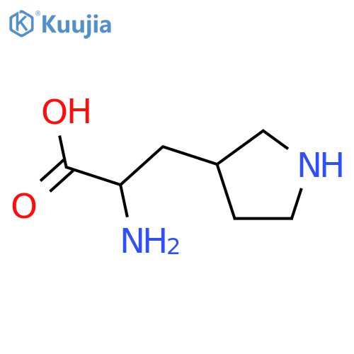 (2S)-2-Amino-3-(pyrrolidin-3-yl)propanoic acid structure