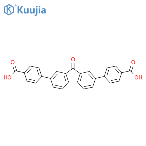 4,4'-(9-Oxo-9H-fluorene-2,7-diyl)bis[benzoic acid] structure