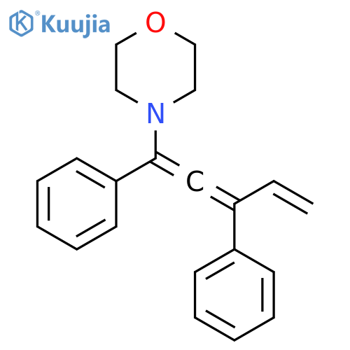Morpholine, 4-(1,3-diphenyl-1,2,4-pentatrienyl)- structure