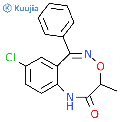 1H-4,1,5-Benzoxadiazocin-2(3H)-one, 8-chloro-3-methyl-6-phenyl- structure