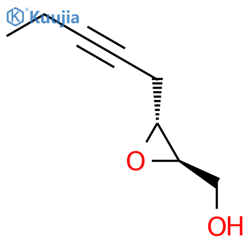 Oxiranemethanol,3-(2-pentynyl)-, trans- (9CI) structure