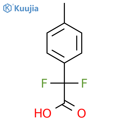 2,2-difluoro-2-(4-methylphenyl)acetic acid structure