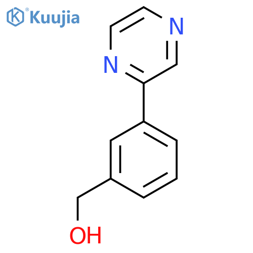 (3-(Pyrazin-2-YL)phenyl)methanol structure