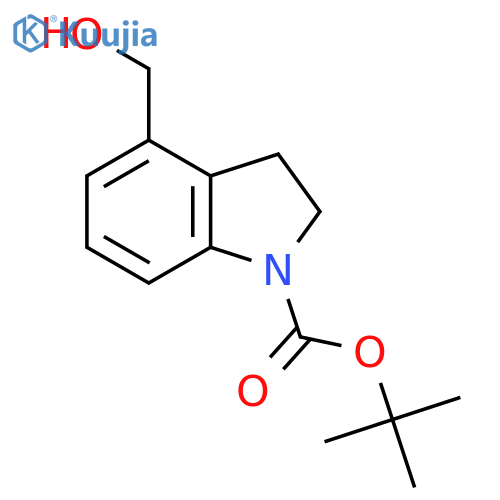 tert-butyl 4-(hydroxymethyl)-2,3-dihydro-1H-indole-1-carboxylate structure