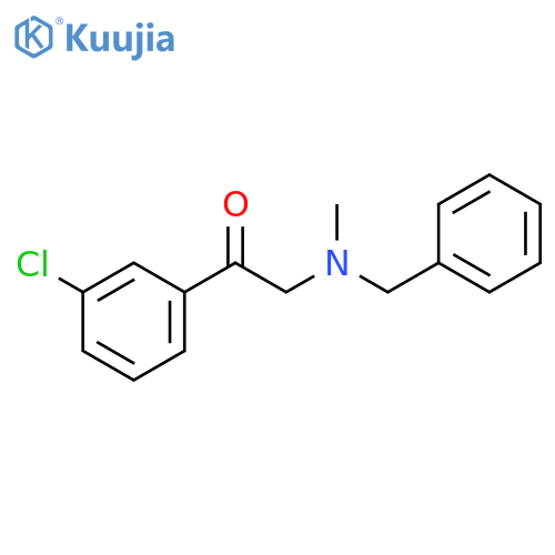Ethanone, 1-(3-chlorophenyl)-2-[methyl(phenylmethyl)amino]- structure