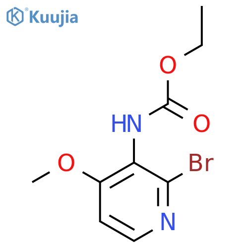 ethyl 2-bromo-4-methoxypyridin-3-ylcarbamate structure