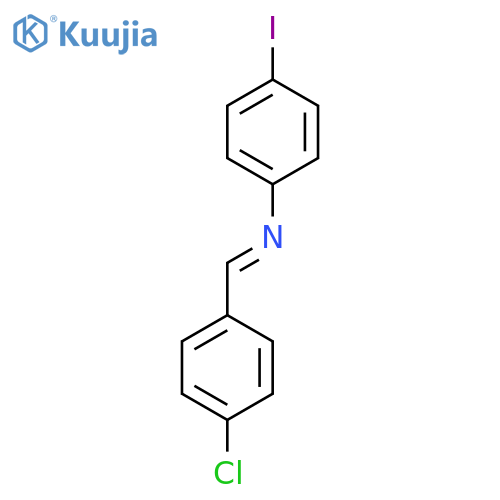 (1E)-1-(4-chlorophenyl)-n-(4-iodophenyl)methanimine structure