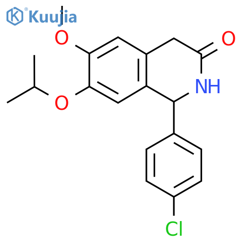 1-(4-Chlorophenyl)-7-isopropoxy-6-methoxy-1,2-dihydroisoquinolin-3(4H)-one structure