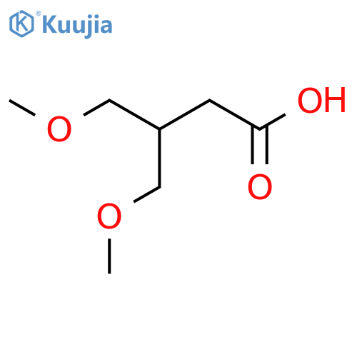 4-Methoxy-3-(methoxymethyl)butanoic acid structure
