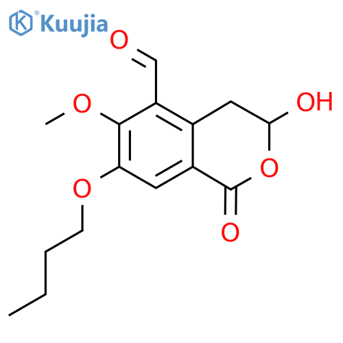 7-Butoxy-3-hydroxy-6-methoxy-1-oxo-3,4-dihydroisochromene-5-carbaldehyde structure