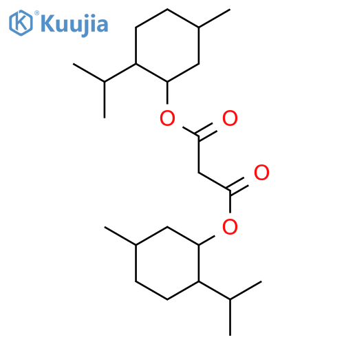 Propanedioic acid, bis[5-methyl-2-(1-methylethyl)cyclohexyl] ester structure