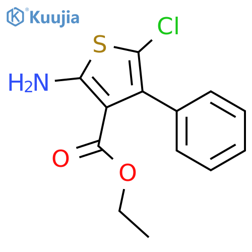 Ethyl 2-amino-5-chloro-4-phenylthiophene-3-carboxylate structure