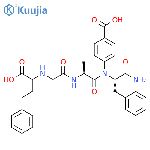 L-Phenylalaninamide,N-(1-carboxy-3-phenylpropyl)glycyl-L-alanyl-N-(4-carboxyphenyl)- structure