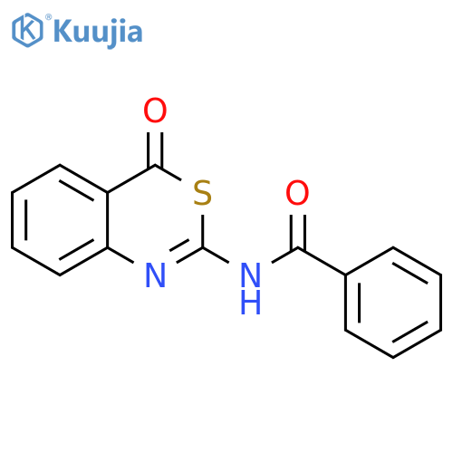 Benzamide, N-(4-oxo-4H-3,1-benzothiazin-2-yl)- structure