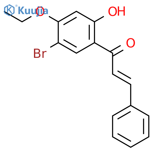 2-Propen-1-one, 1-(5-bromo-4-ethoxy-2-hydroxyphenyl)-3-phenyl- structure