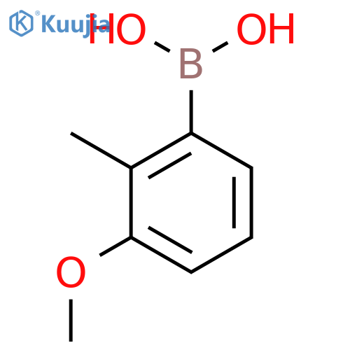 (3-Methoxy-2-methylphenyl)boronic acid structure