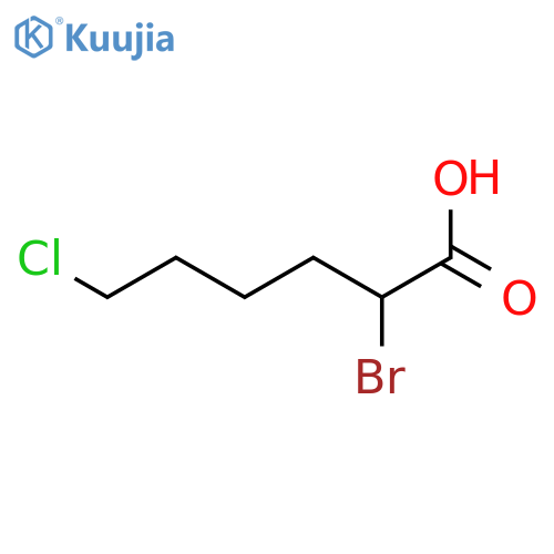 Hexanoic acid, 2-bromo-6-chloro- structure