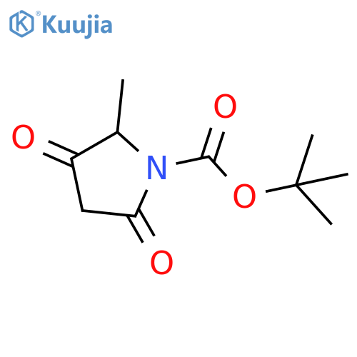 (r)-2-methyl-3,5-dioxo-pyrrolidine-1-carboxylic acid tert-butyl ester structure