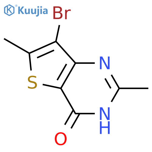 7-bromo-2,6-dimethylthieno3,2-dpyrimidin-4(3H)-one structure