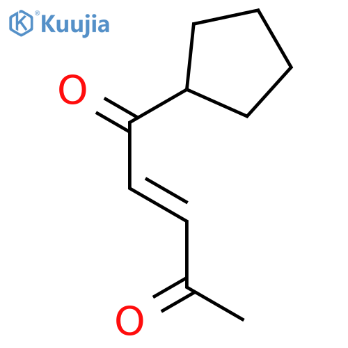 2-Pentene-1,4-dione, 1-cyclopentyl-, (E)- structure