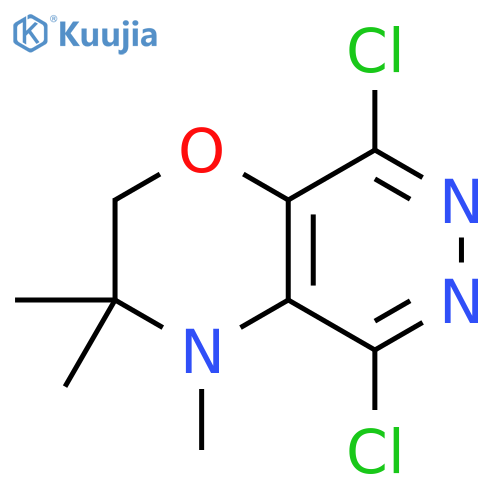 5,8-dichloro-3,4-dihydro-3,3,4-trimethyl-2H-Pyridazino[4,5-b]-1,4-oxazine structure