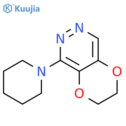 2,3-dihydro-5-(1-piperidinyl)-1,4-Dioxino[2,3-d]pyridazine structure