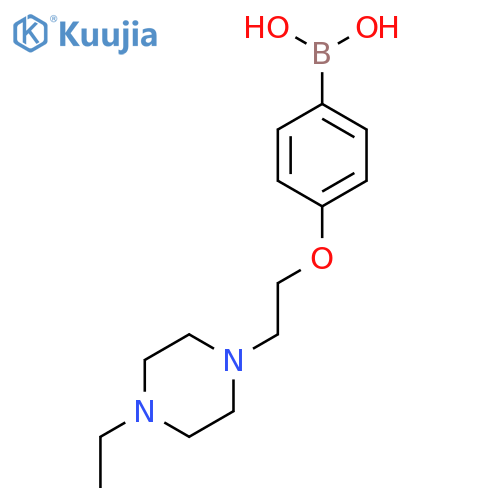 4-(2-(4-Ethylpiperazin-1-yl)ethoxy)phenylboronic acid structure