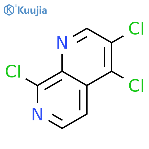 3,4,8-Trichloro-1,7-naphthyridine structure