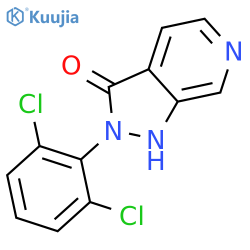 2-(2,6-dichloro-phenyl)-1,2-dihydropyrazolo[3,4-c]pyridin-3-one structure