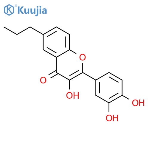 2-(3,4-Dihydroxyphenyl)-3-hydroxy-6-propyl-4H-chromen-4-one structure