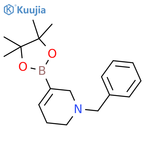1-benzyl-5-(tetramethyl-1,3,2-dioxaborolan-2-yl)-1,2,3,6-tetrahydropyridine structure