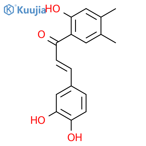 3-(3,4-Dihydroxyphenyl)-1-(2-hydroxy-4,5-diMethylphenyl)prop-2-en-1-one structure
